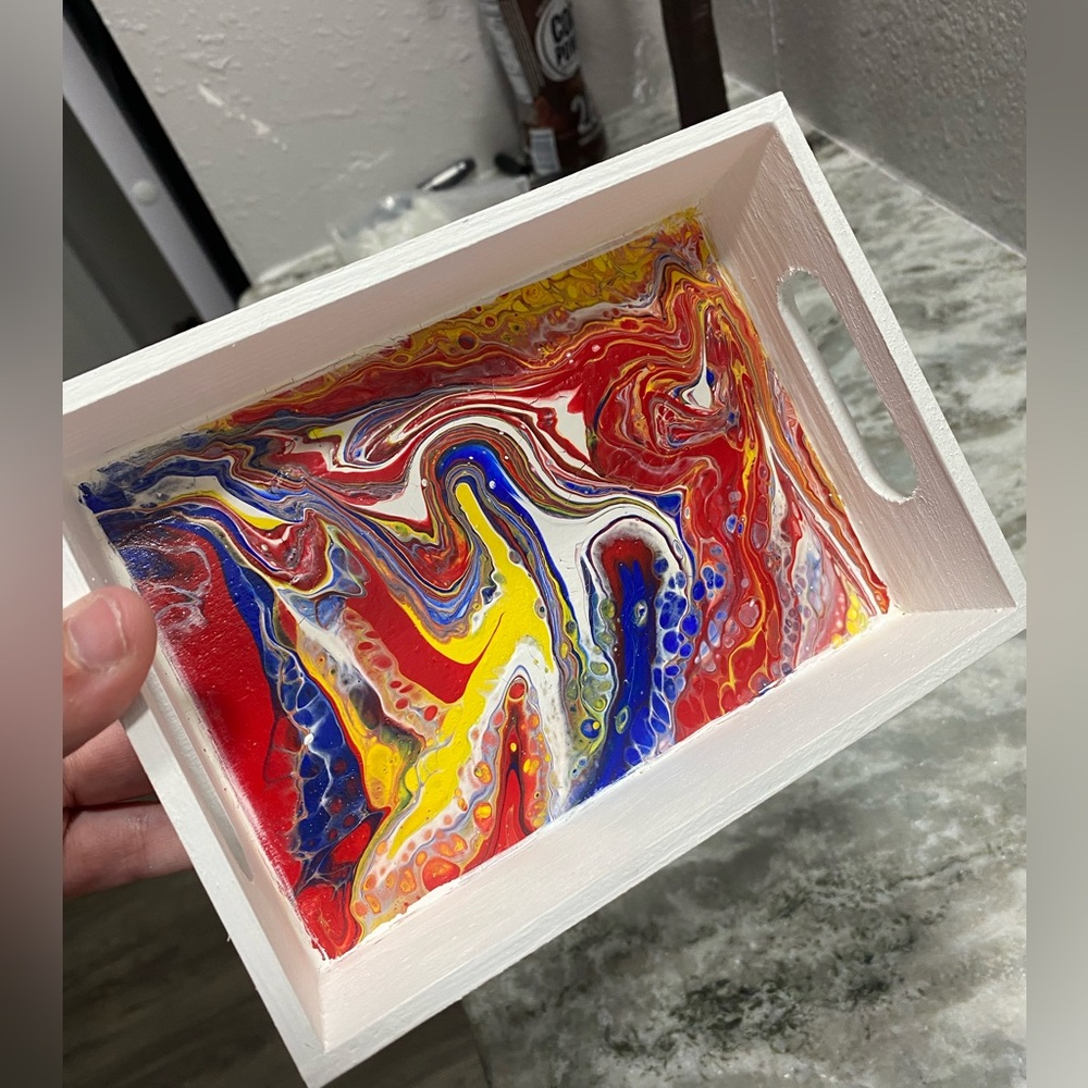 Colorful Abstract Tray